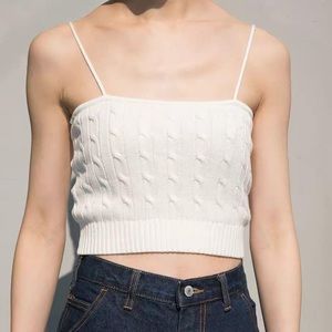 brandy melville nathalie knit tank